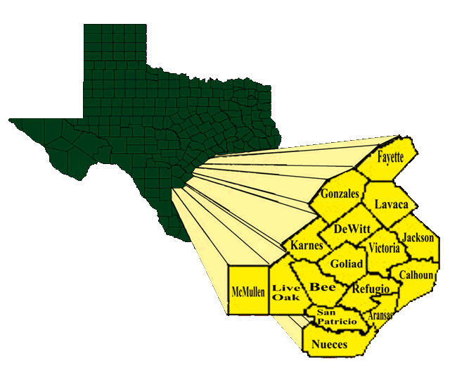 De-Go-La Service Area Map...